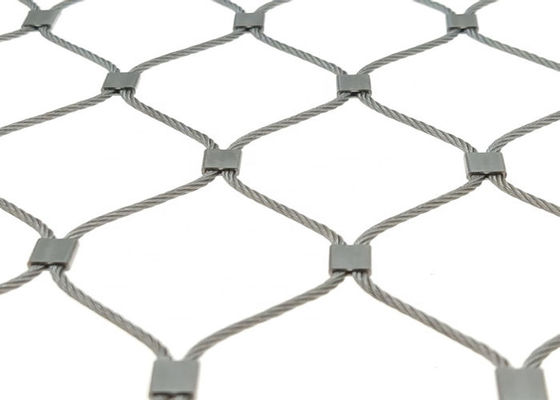 De flexibele Inox-Kabel van de Roestvrij staaldraad Mesh Knotted Ferruled