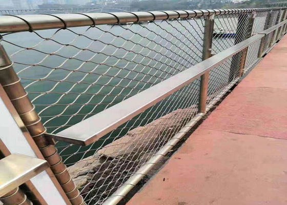 7 de Kabel Mesh Netting For Balustrade X van het 19 Metalen kaproestvrije staal