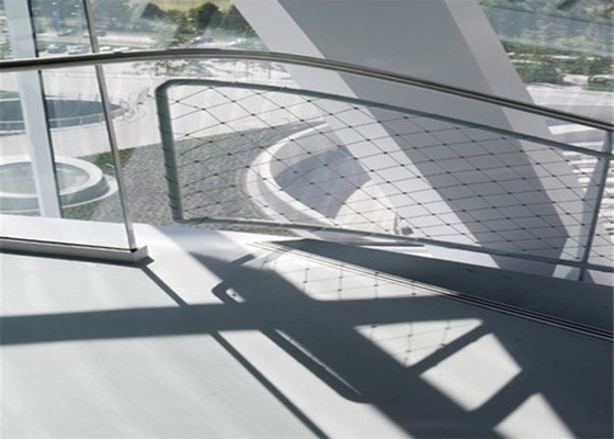 X neig 7x19-de Brugtrap van Mesh Flexible Railing Guard For van de Roestvrij staalkabel