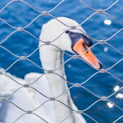 Netwerk met hoge weerstand van de de Dierentuindraad van de Vogelkooi, 1 X 19 de Kabelnetwerk van de Staaldraad
