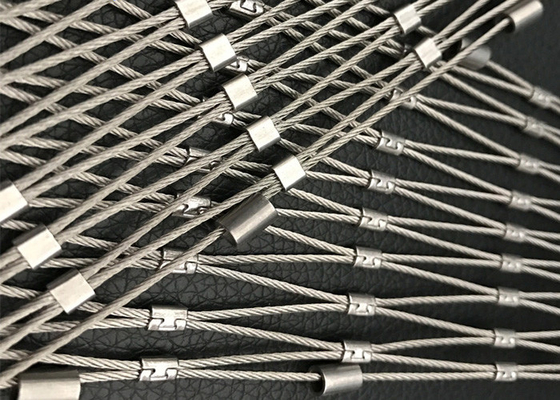 Sus 304 Sus 316 Ss Rope Mesh Balustrade Anti-corrosie