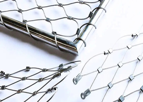 Niet Roestende Staalkabel Mesh Balustrade Fencing Handrail Infill