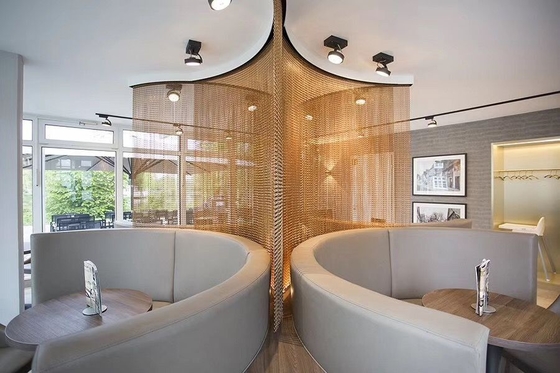 1.6mm van de de Deurvlieg van de Aluminiumketting van het Schermhotels Aangepaste de Restaurants Kleinhandelsafzet