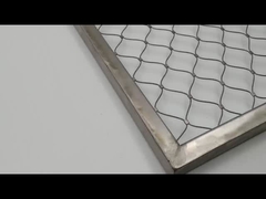 Flexibel roestvrij staal schroeftouw touwmaas Architectonisch Rhombus Webnet