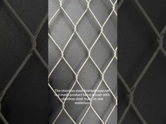 Gedetailleerde introductie van roestvrijstalen kabelnetten