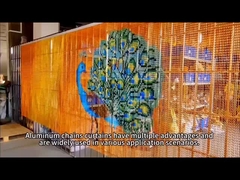 Gouden Kleur Kettinggordijn Schakel Aluminium Anodise Decoratie Voor Deuren