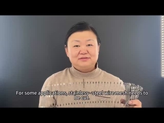 Diamanteferrule roestvrij staal touw vogelvoogdnet