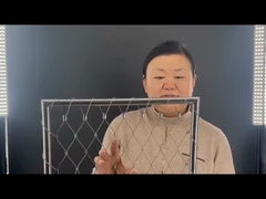 een draad van roestvrij staal met een schrapbindingsraam