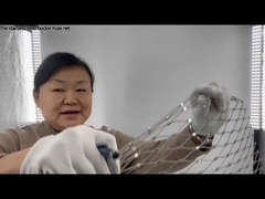 Het roestvrijstalen touwnet met gesp