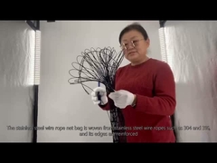 Vlekkeloos staal draad touw netzak