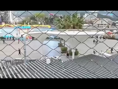 Het roestvrijstalen touwnet voor bescherming in het schilderachtige gebied